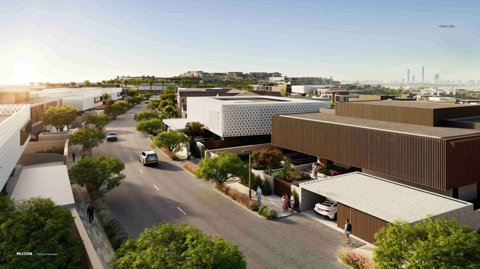 Nawayef East Hill Hudayriyat Island Abu Dhabi luxury hillside villas overlooking skyline and Arabian Gulf waterfront living experience