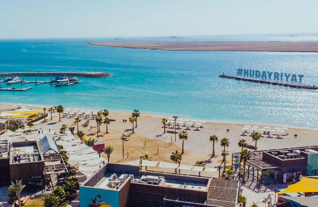 Beachfront homes at Hudayriyat Island Abu Dhabi with scenic sea views and luxury coastal living experience