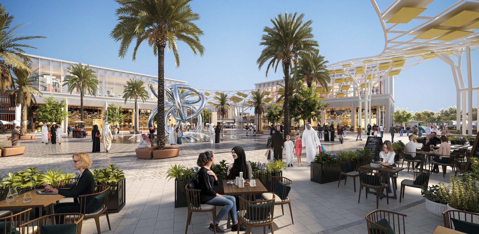 Wadeem Select plot exterior conceptual villa façade showing modern architecture at Hudayriyat Island Abu Dhabi